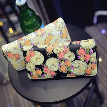 Fashion ladies bag cross section clock flower wallet leather zipper long wallet phone clutch Card HolderHandbag BagDropship Y426
Fashion ladies bag cross section clock flower wallet leather zipper long wallet phone clutch Card HolderHandbag BagDropship Y426
