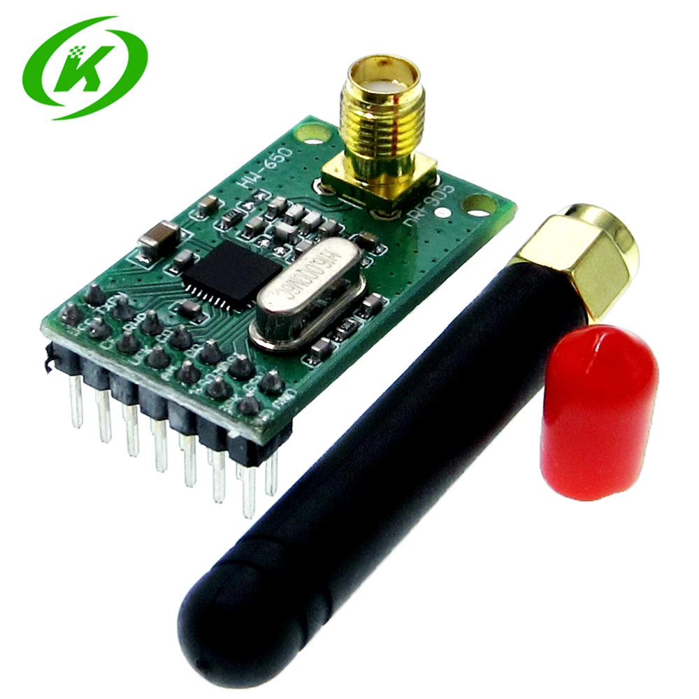 NRF905 Wireless Transceiver Module Wireless Transmitter Receiver Board NF905SE With Antenna FSK GMSK Low Power 433 868 915 MHz
NRF905 Wireless Transceiver Module Wireless Transmitter Receiver Board NF905SE With Antenna FSK GMSK Low Power 433 868 915 MHz