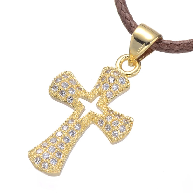 New Fashion Shinning Cubic Zirconia Christian Jewelry Gold/Silver/Rose Gold Christian Cross Pendant Necklaces For Women Men
New Fashion Shinning Cubic Zirconia Christian Jewelry Gold/Silver/Rose Gold Christian Cross Pendant Necklaces For Women Men