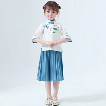 Hanfu Costume Chinese Style Kids Tang Suit Chinese Ancient And Traditional Clothes Girls Hanfu Dress Folk Dance Clothing DQL762
Hanfu Costume Chinese Style Kids Tang Suit Chinese Ancient And Traditional Clothes Girls Hanfu Dress Folk Dance Clothing DQL762