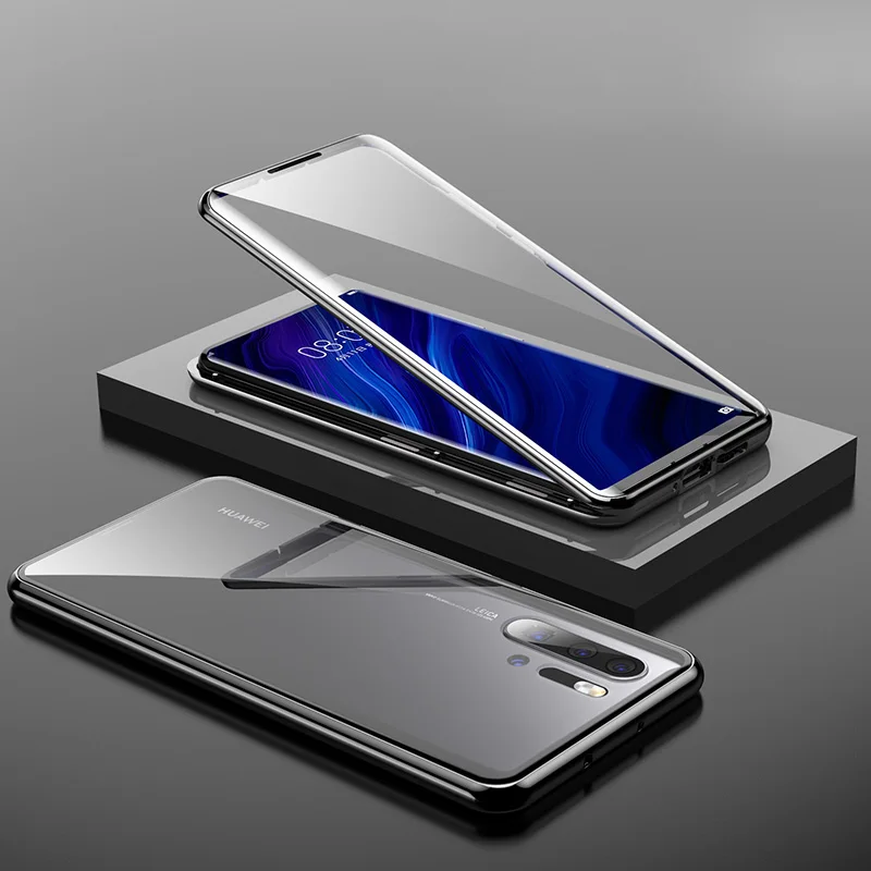 Magnetic Adsorption Shockproof Metal Bumper+Transparent Tempered Glass Protective Case For HUAWEI P30 Pro/Huawei P30
Magnetic Adsorption Shockproof Metal Bumper+Transparent Tempered Glass Protective Case For HUAWEI P30 Pro/Huawei P30