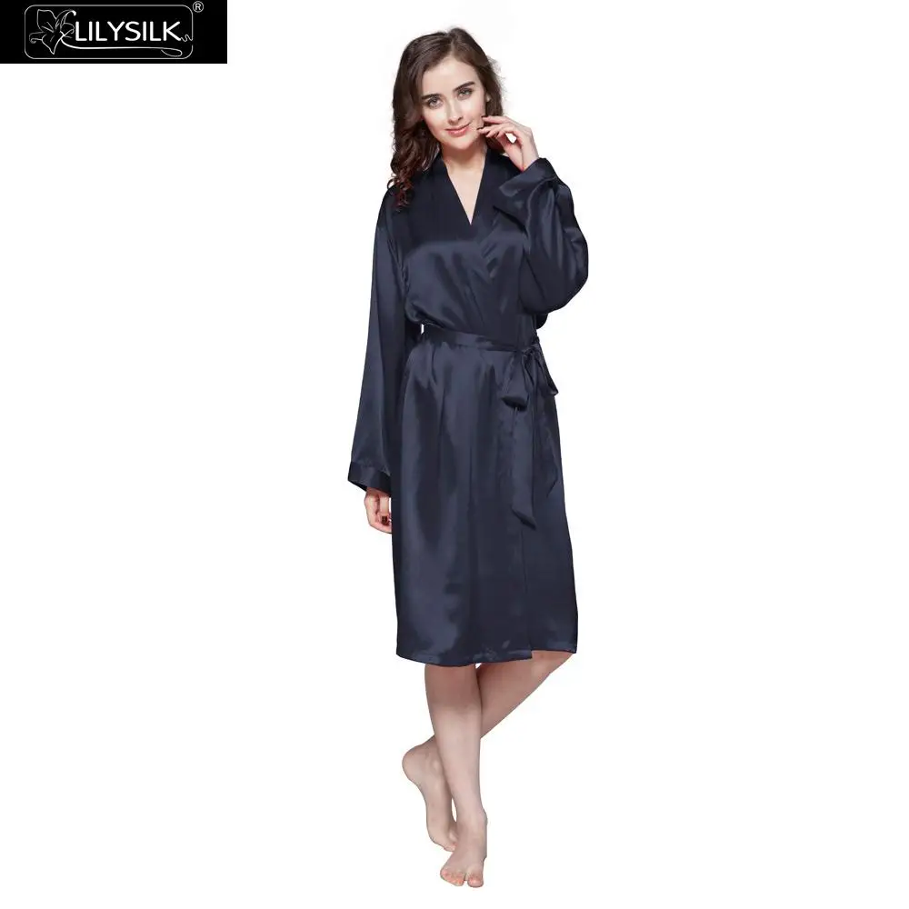 LilySilk Robe Kimono Sleepwear Female 100 Pure Silk 22 momme Long Sleeve Luxury Natural Women's Clothing Free Shipping
LilySilk Robe Kimono Sleepwear Female 100 Pure Silk 22 momme Long Sleeve Luxury Natural Women's Clothing Free Shipping