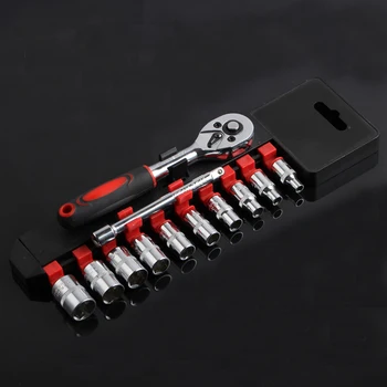 Motorcycle repair tools 1/4 inch 12 sets of plastic clip socket tool combination package machine repair Auto Repair Tools
Motorcycle repair tools 1/4 inch 12 sets of plastic clip socket tool combination package machine repair Auto Repair Tools