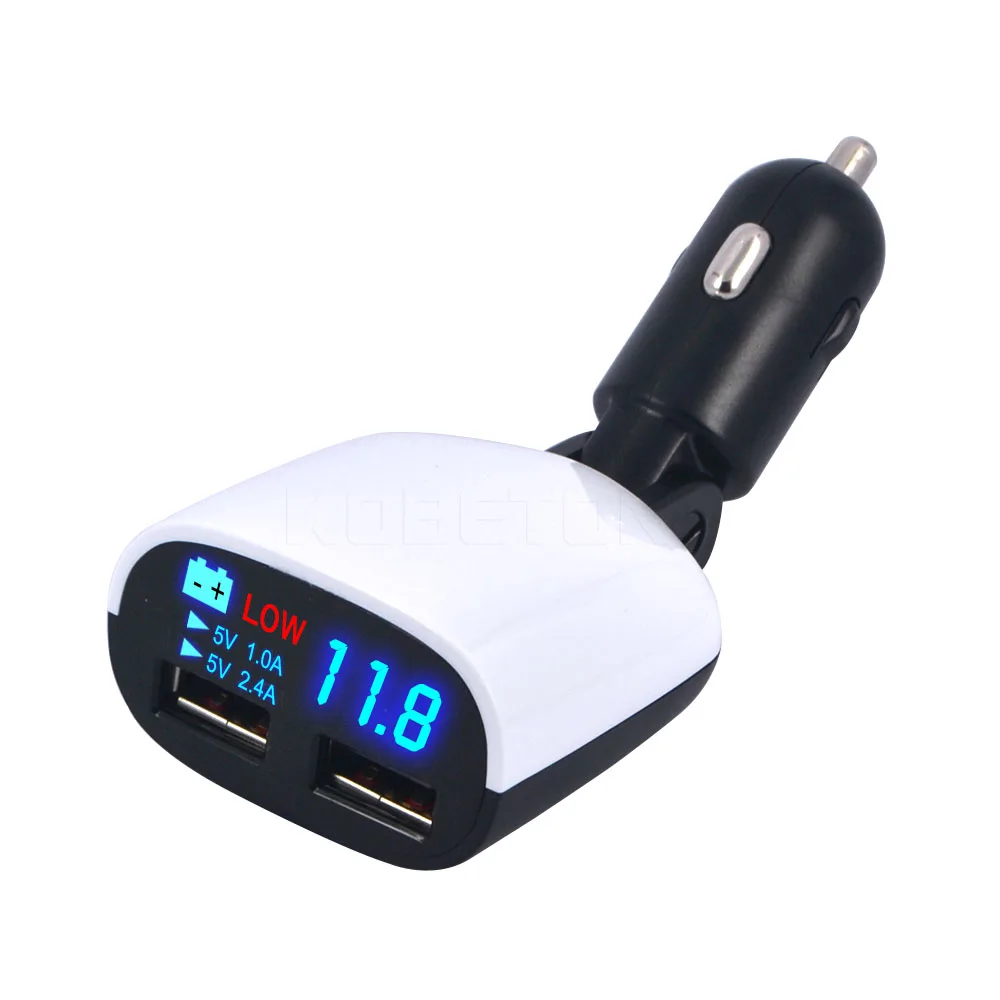 Universal 3.4A Dual USB Car Charger car-styling Charge Mini Bullet Voltage Current LED Display Adapter for iPhone iPad Samsung
Universal 3.4A Dual USB Car Charger car-styling Charge Mini Bullet Voltage Current LED Display Adapter for iPhone iPad Samsung