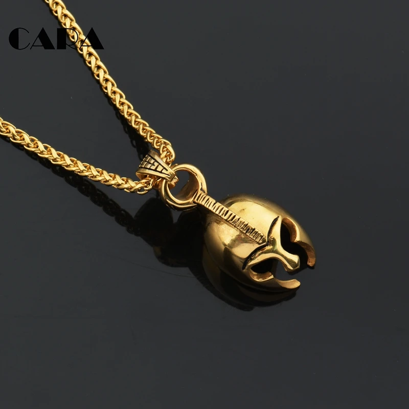CARA New Arrival Gold color stainless steel rome soldier helmet pendant necklace mens trendy hip hop necklace chain CAGF0185
CARA New Arrival Gold color stainless steel rome soldier helmet pendant necklace mens trendy hip hop necklace chain CAGF0185
