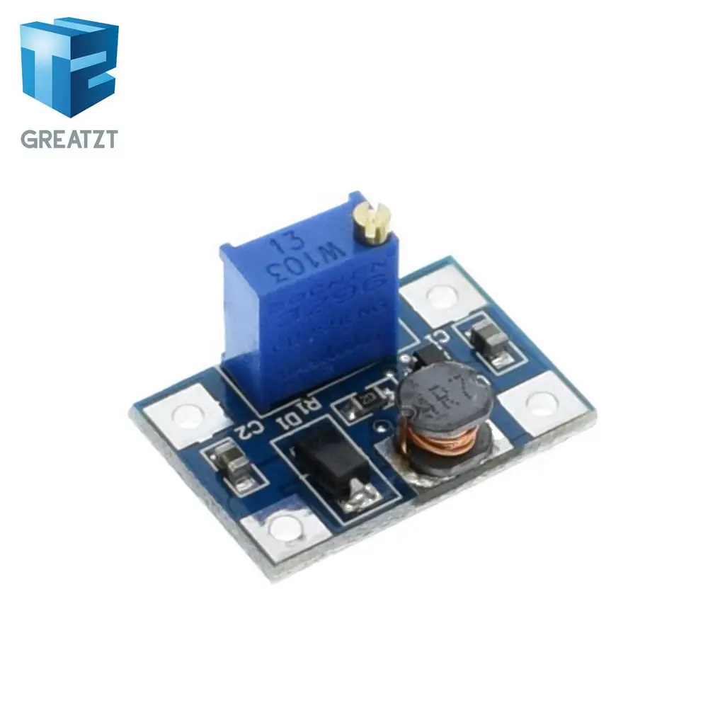 GREATZT 2-24V to 2-28V 2A DC-DC SX1308 Step-UP Adjustable Power Module Step Up Boost Converter for DIY Kit
GREATZT 2-24V to 2-28V 2A DC-DC SX1308 Step-UP Adjustable Power Module Step Up Boost Converter for DIY Kit