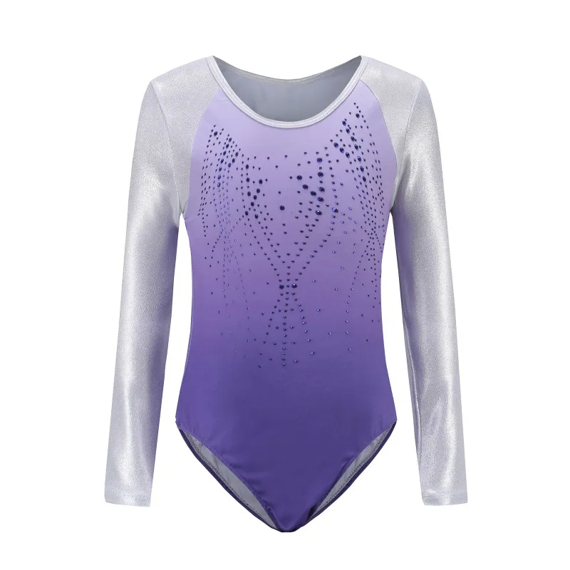 Children's Ballet Gymnastics Suit Dance Practice Clothes Dance Clothes Girls Long Sleeve Diamond Pattern Body Suit New
Children's Ballet Gymnastics Suit Dance Practice Clothes Dance Clothes Girls Long Sleeve Diamond Pattern Body Suit New