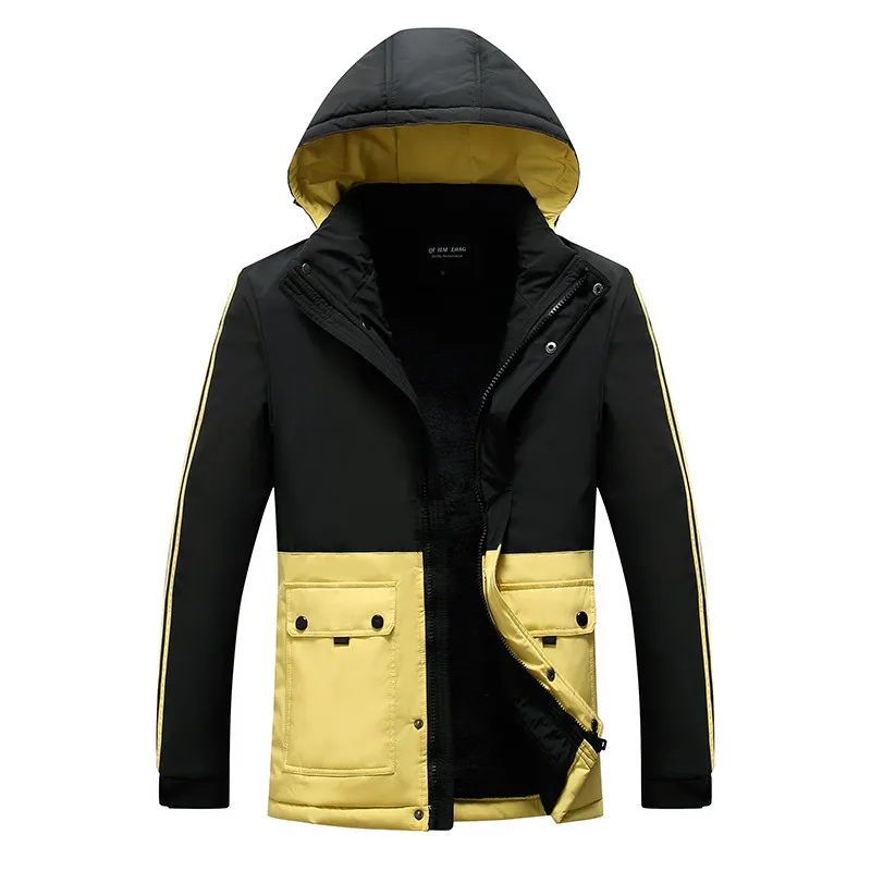 New High Quality Winter Warm Thicken jacket Coats Men's Hooded Parkas Casual Male Slim Zipper Multi-Pockets Overcoat Jackets
New High Quality Winter Warm Thicken jacket Coats Men's Hooded Parkas Casual Male Slim Zipper Multi-Pockets Overcoat Jackets