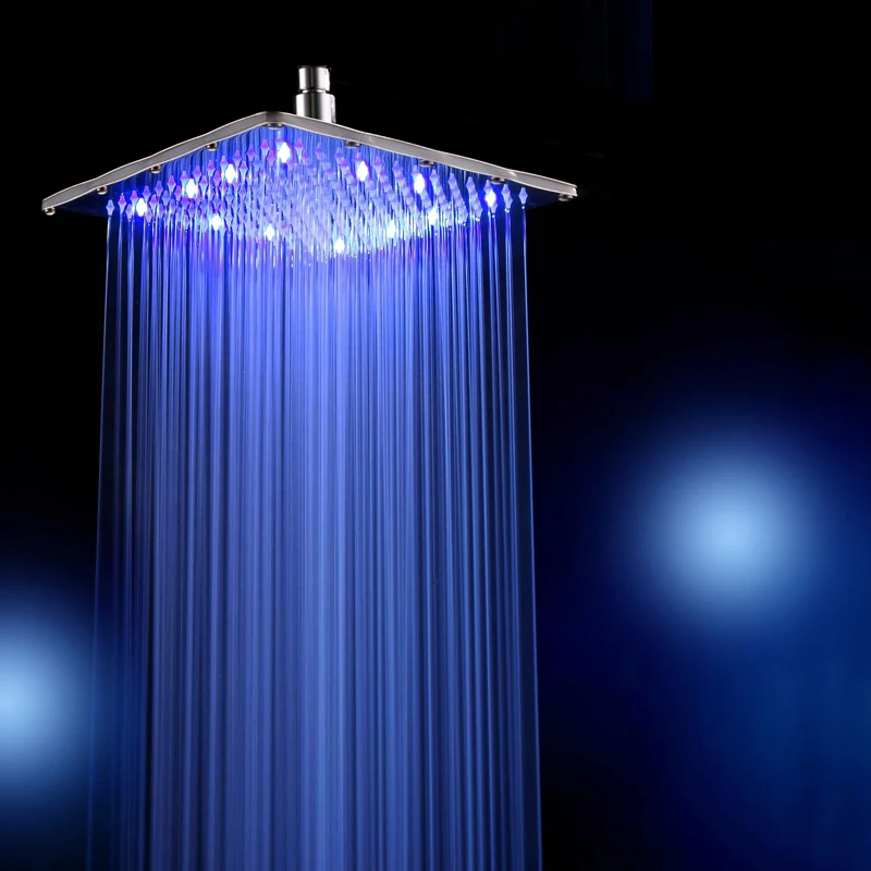 Ultra-thin Rainfall LED Shower Head 12 Inch 30CM*30CM Square Stainless Steel Chrome Rain Shower Heads Bathroom Accessories
Ultra-thin Rainfall LED Shower Head 12 Inch 30CM*30CM Square Stainless Steel Chrome Rain Shower Heads Bathroom Accessories