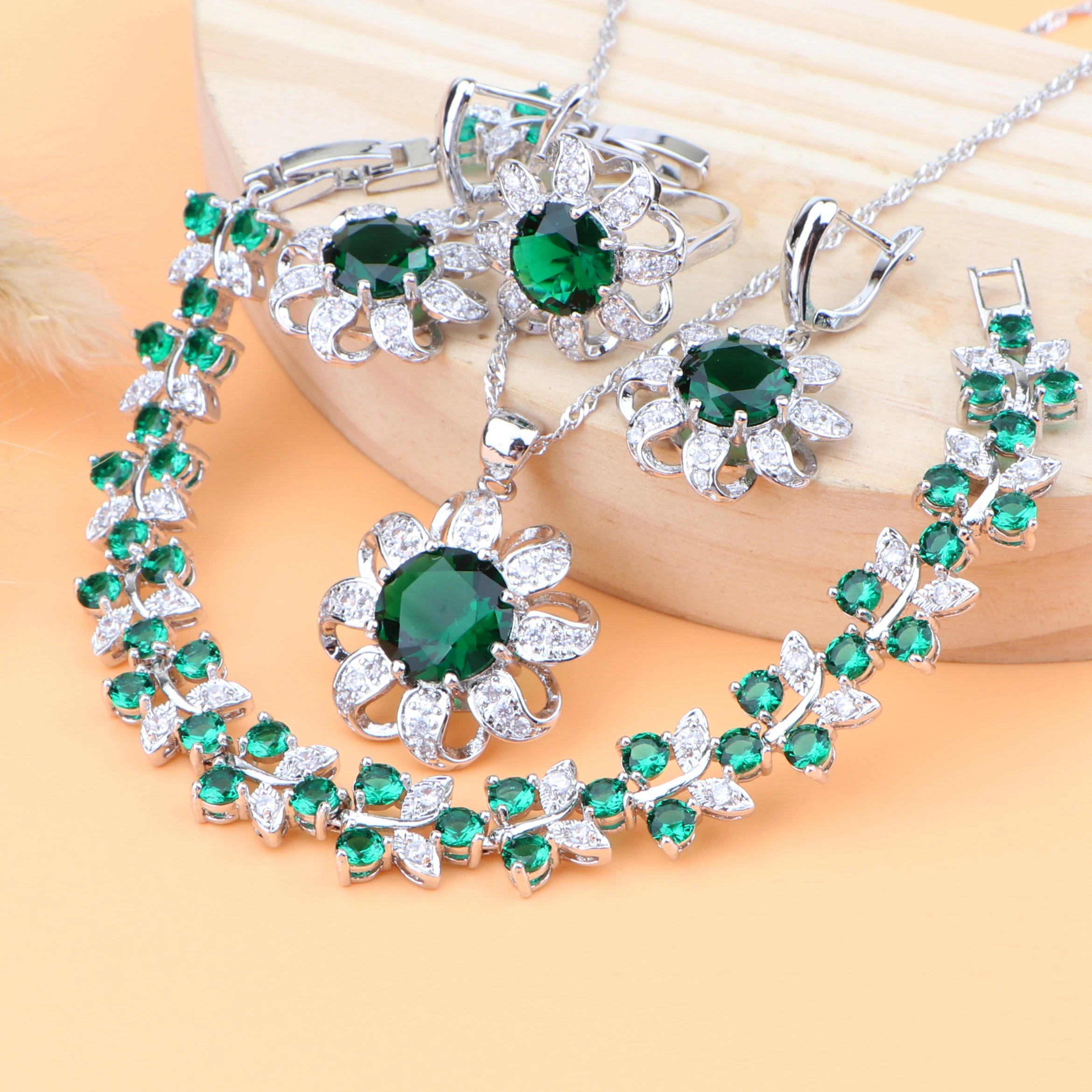 Bridal Cubic Zirconia Silver 925 Jewelry Sets For Women Earrings Costume Jewelry Ring Wedding Necklace Pendant Set Gift Box
Bridal Cubic Zirconia Silver 925 Jewelry Sets For Women Earrings Costume Jewelry Ring Wedding Necklace Pendant Set Gift Box