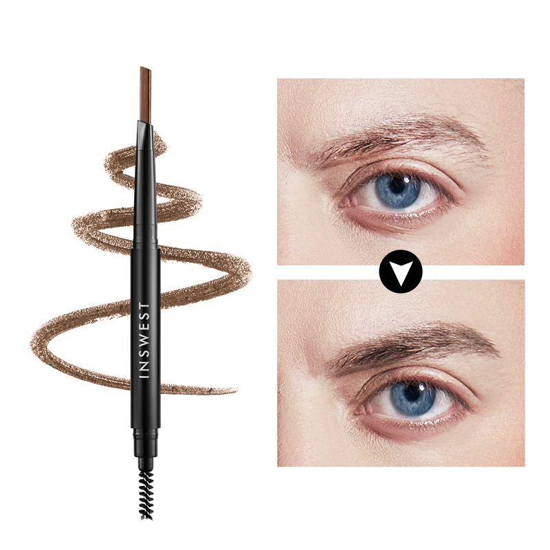 2color Men Double Ended Eyebrow Pencil Waterproof Smudge-proof Pencil with Brow Brush Long Lasting Paint Makeup Cosmetic Tool
2color Men Double Ended Eyebrow Pencil Waterproof Smudge-proof Pencil with Brow Brush Long Lasting Paint Makeup Cosmetic Tool