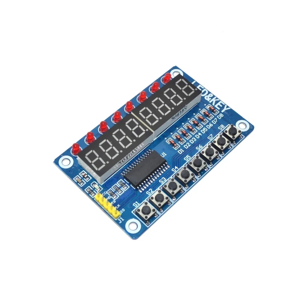 Модуль TM1638 с отображением клавиш для AVR Arduino новая 8 битная светодиодный вая