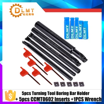 5pcs Boring Bar Holder Practical Lathe Turning Tool + 5pcs CCMT0602 Inserts with Wrench For Industry
5pcs Boring Bar Holder Practical Lathe Turning Tool + 5pcs CCMT0602 Inserts with Wrench For Industry
