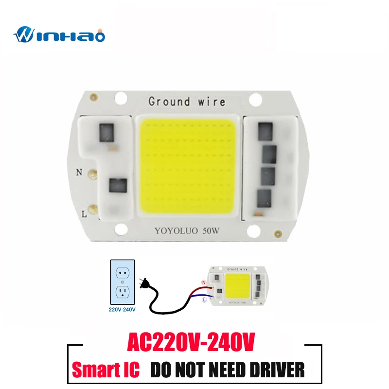 LED COB Lamp Chip 20W 30W 50W 100W 150W AC220V Input Smart IC Driver Fit For DIY LED Floodlight Spotlight Cold White Warm White
LED COB Lamp Chip 20W 30W 50W 100W 150W AC220V Input Smart IC Driver Fit For DIY LED Floodlight Spotlight Cold White Warm White