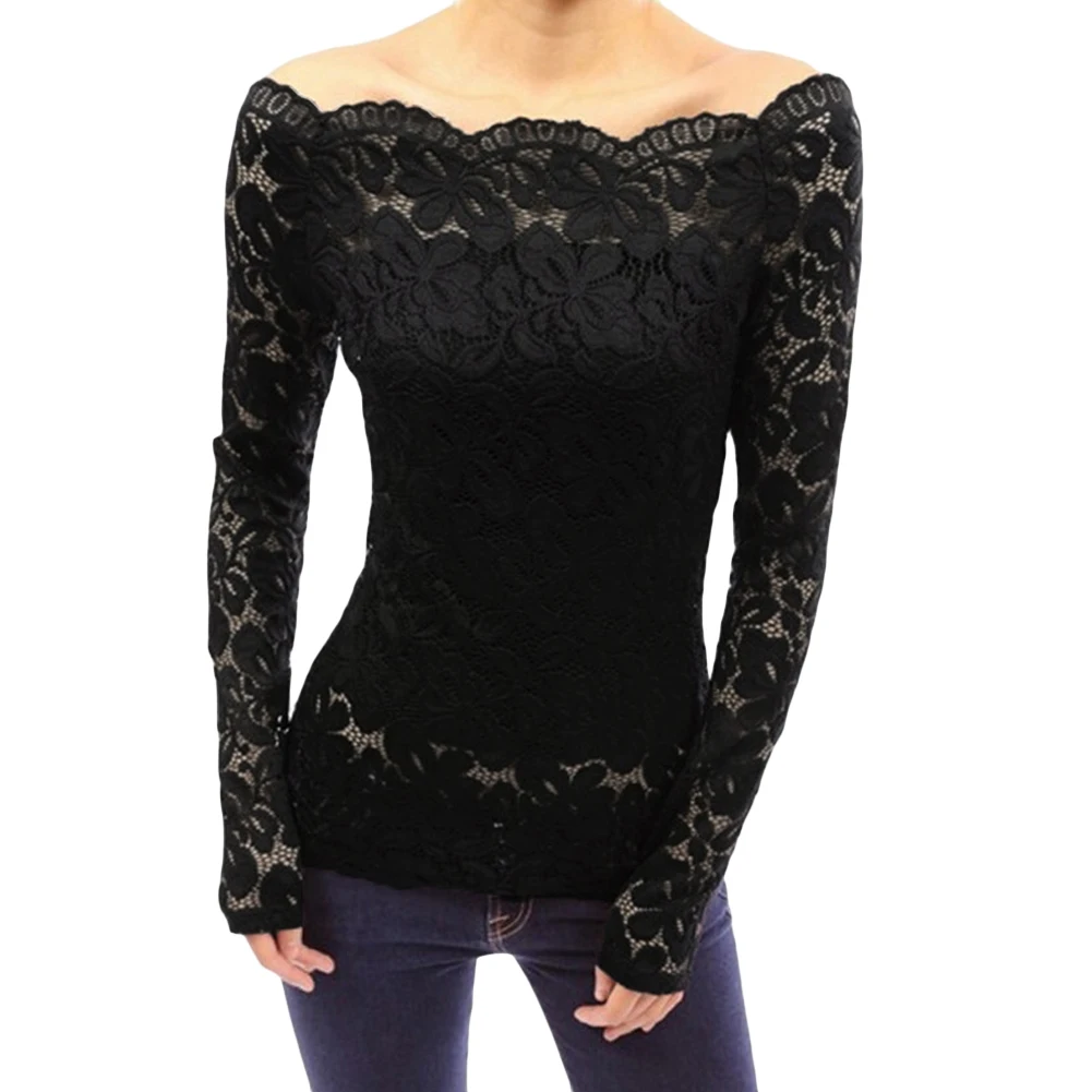 Blusas 2019 Spring Sexy Women Off Shoulder Slash Neck Lace Solid Shirts Long Sleeve Slim Casual Basic Top 5XL Plus Size Blouse
Blusas 2019 Spring Sexy Women Off Shoulder Slash Neck Lace Solid Shirts Long Sleeve Slim Casual Basic Top 5XL Plus Size Blouse