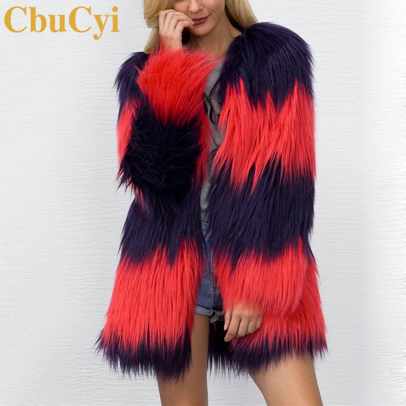 CbuCyi Winter Coats Women Long Faux Fur Coat V-neck Casual Female Patchwork Fur Jackets Overcoats Plus Size S-3XL 2 Colors
CbuCyi Winter Coats Women Long Faux Fur Coat V-neck Casual Female Patchwork Fur Jackets Overcoats Plus Size S-3XL 2 Colors