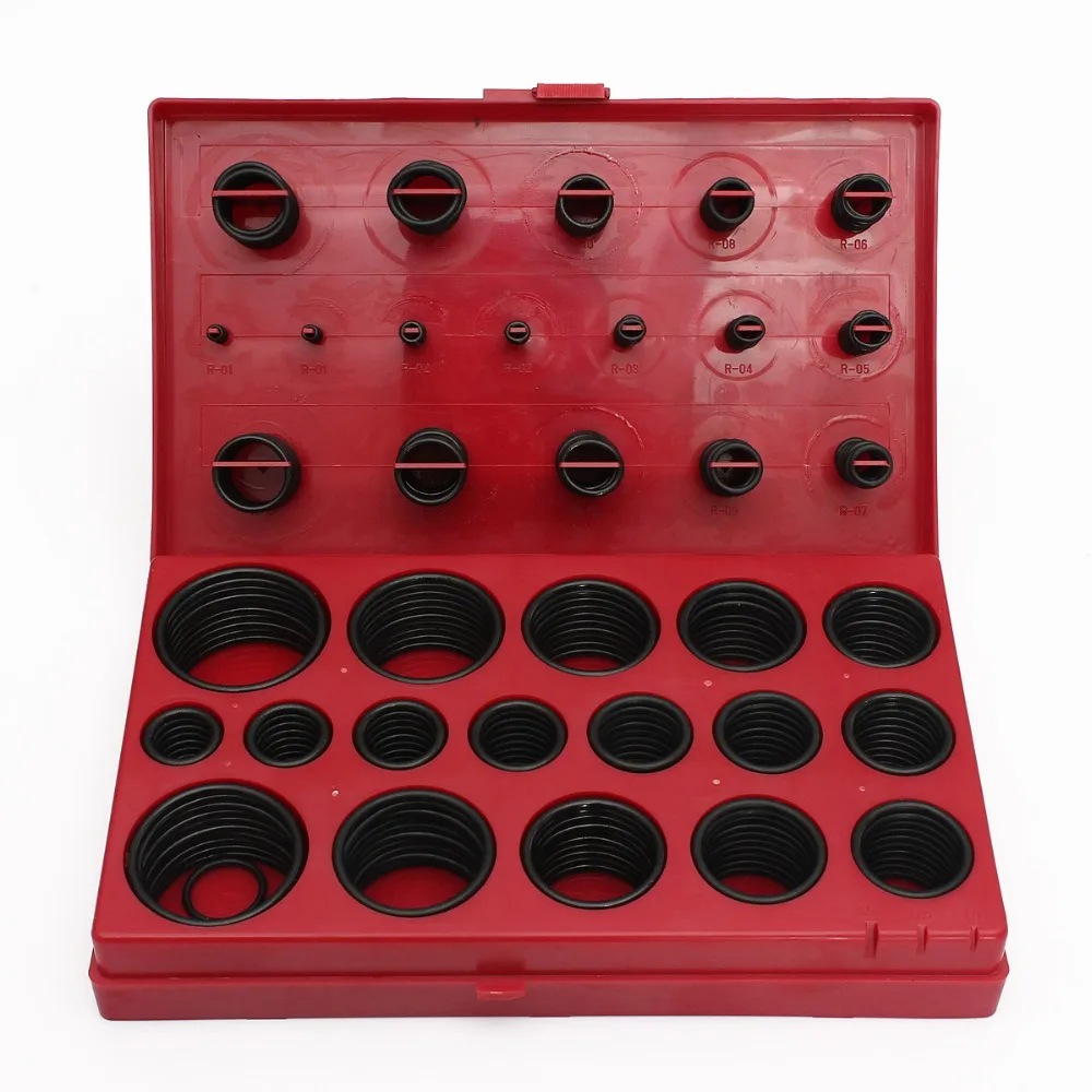 419 Pcs Universal Rubber Metric O-Ring Seals Assortment Tools Set Chinese standard
419 Pcs Universal Rubber Metric O-Ring Seals Assortment Tools Set Chinese standard