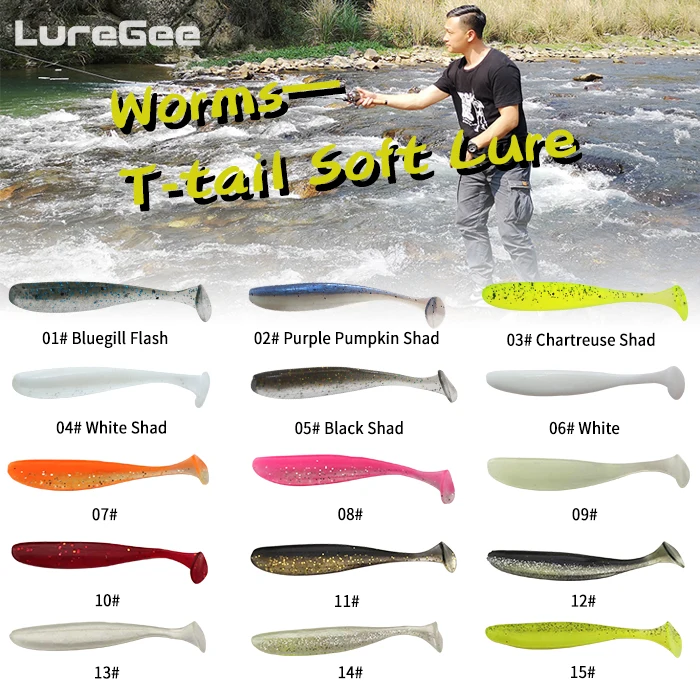 Фото 50mm LureGee Wobbler Fishing Lure Easy Shiner Jig Swimbait Artificial Double Color Silicone Soft Bait for Carp Bass Lures | Спорт и