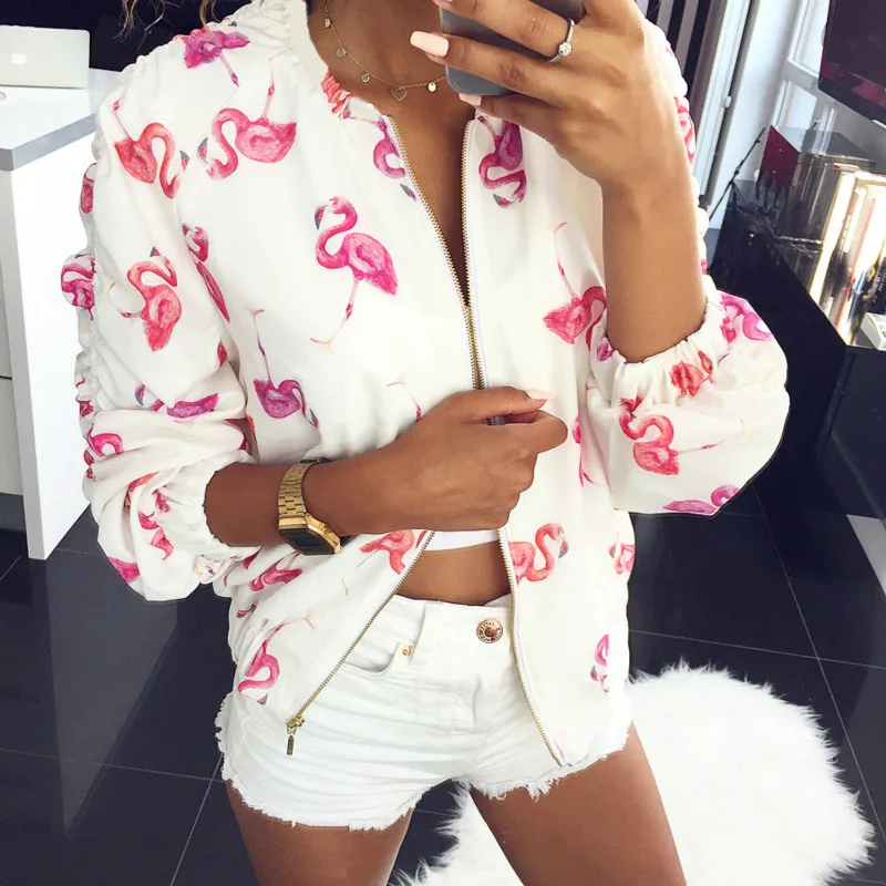 Voceelinda 2019 New Women Spring Long Sleeve Casual Coat Zipper Flamingo Short Trench Coat Female Clothes
Voceelinda 2019 New Women Spring Long Sleeve Casual Coat Zipper Flamingo Short Trench Coat Female Clothes