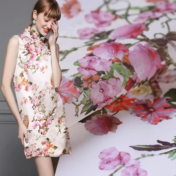 Digital printing silk organza satin fabric 138cm crisp translucent fashion dress chinese silk fabric wholesale silk cloth
Digital printing silk organza satin fabric 138cm crisp translucent fashion dress chinese silk fabric wholesale silk cloth