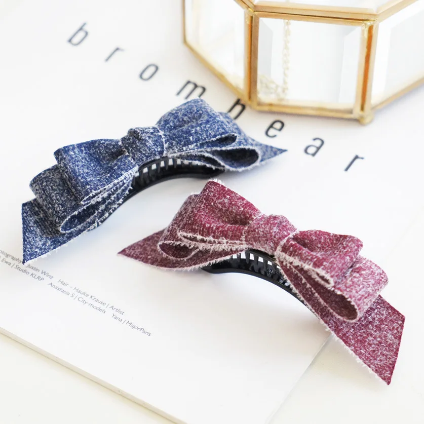 Fashion Denim Bowknot Hair Clips hair claw Hair Accessories elegance Women Bow hair clips Hairpins barrette fanssee 1ps 2019 new
Fashion Denim Bowknot Hair Clips hair claw Hair Accessories elegance Women Bow hair clips Hairpins barrette fanssee 1ps 2019 new