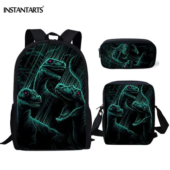 INSTANTARTS Cool Velocisaurus Dinosaur Print School Bags Children Boys Bookbags 3D Design Fashion Shoulder Backpack Mochila
INSTANTARTS Cool Velocisaurus Dinosaur Print School Bags Children Boys Bookbags 3D Design Fashion Shoulder Backpack Mochila