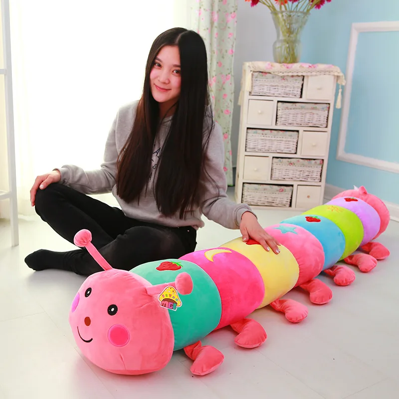 50~190cm Colorful catoon caterpillar plush toy doll soft comfy insect pillow cotton worm bug model sofa car cushion kids gift
50~190cm Colorful catoon caterpillar plush toy doll soft comfy insect pillow cotton worm bug model sofa car cushion kids gift