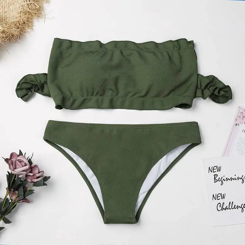Army green Bikinis Set Women Solid Thong Swimwear Sexy Low Waist Swim Bathing Suit Micro Bikini Women Brazilian Beach Wear 2018
Army green Bikinis Set Women Solid Thong Swimwear Sexy Low Waist Swim Bathing Suit Micro Bikini Women Brazilian Beach Wear 2018