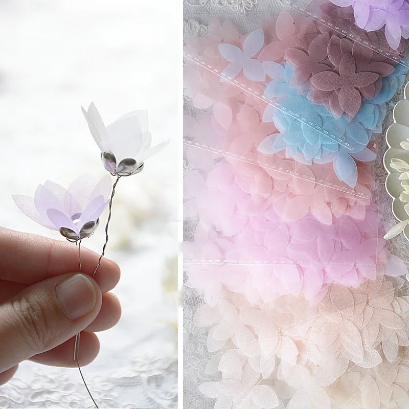 100PC Diy Tulle Butterfly Flower Material Wedding Dress Bridal Tiara Organza Applique Accessories Super Fairy Silk Flower RS2609
100PC Diy Tulle Butterfly Flower Material Wedding Dress Bridal Tiara Organza Applique Accessories Super Fairy Silk Flower RS2609