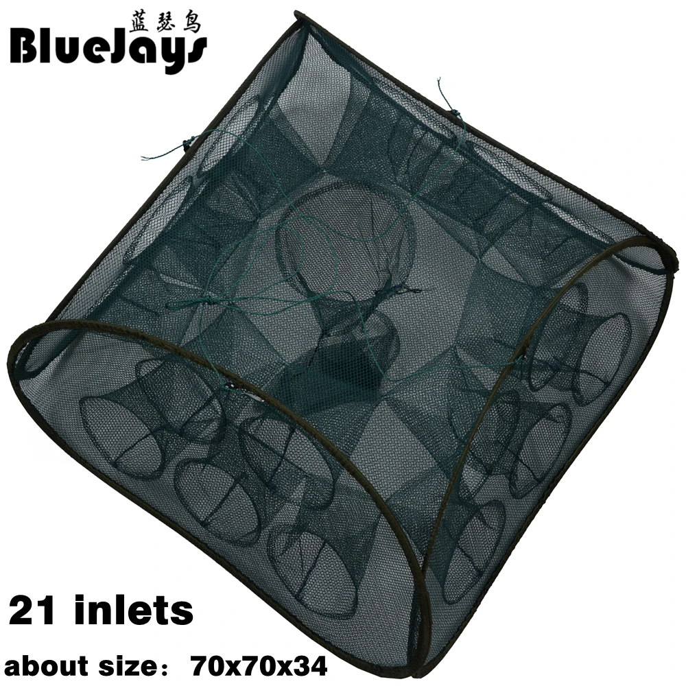 BlueJays 3 style 5 9 21 Inlets Syncronisation Cage Automatic Shrimp Cage Folding Fishing Net Cage Cast Fishing Net Tackle
BlueJays 3 style 5 9 21 Inlets Syncronisation Cage Automatic Shrimp Cage Folding Fishing Net Cage Cast Fishing Net Tackle