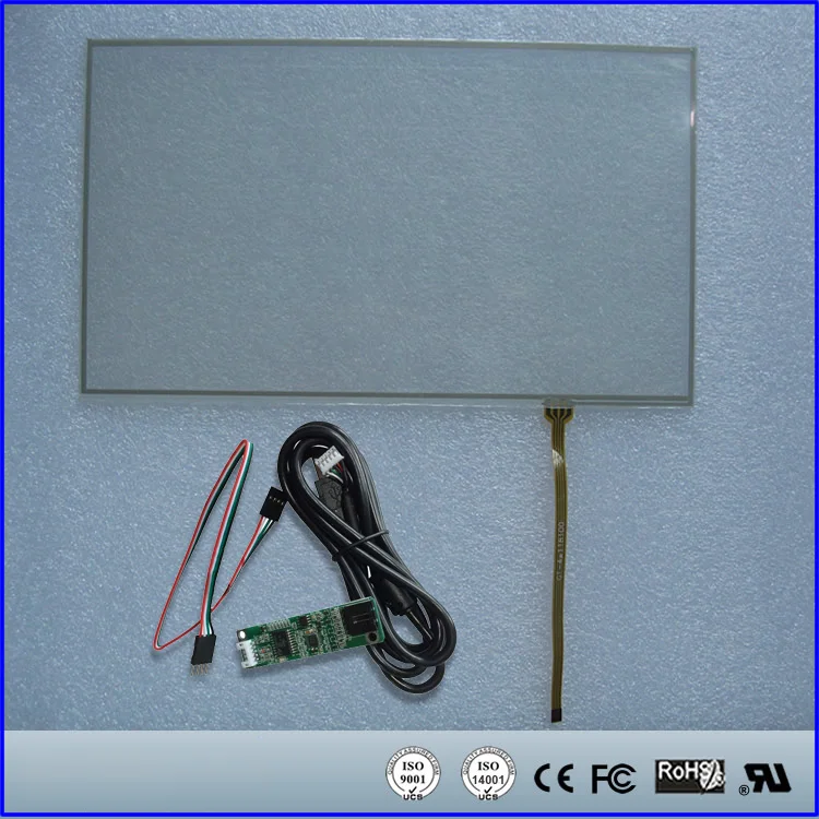 7inch 164.90mmx99.90mm 4Wire Resistive Touch Screen Panel USB Driver Board Kit For 7 Monitor