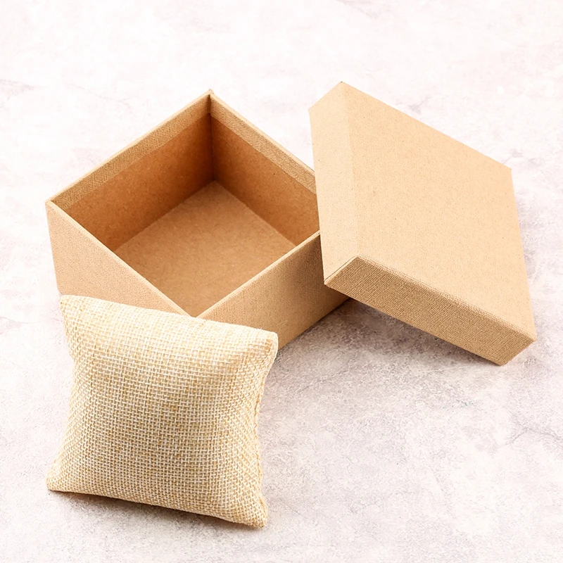 Простая коробка для часов коричневые картонные элегантные чехлы 9*5 5*8 5 см