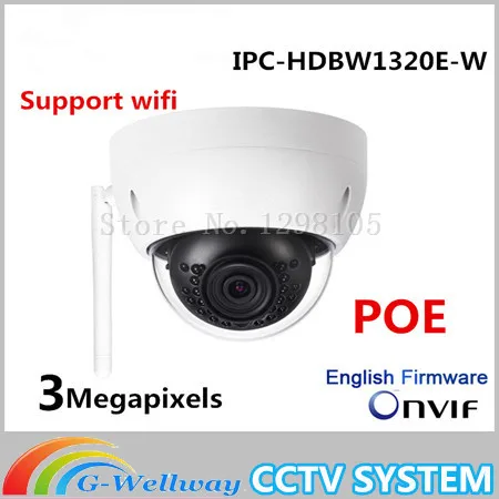 Dahua Original 3MP IPC-HDBW1320E-W dome IP Camera wifi Network IR security cctv Dome IP CCTV Camera Support wifi IPC-HDBW1320E-W
Dahua Original 3MP IPC-HDBW1320E-W dome IP Camera wifi Network IR security cctv Dome IP CCTV Camera Support wifi IPC-HDBW1320E-W