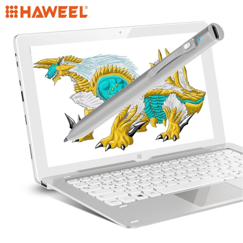 

HAWEEL Capacitive Touch Screen Stylus Pen for CUBE IWORK1X T10 Tablet PC WMC1246W/WMC1248W Black