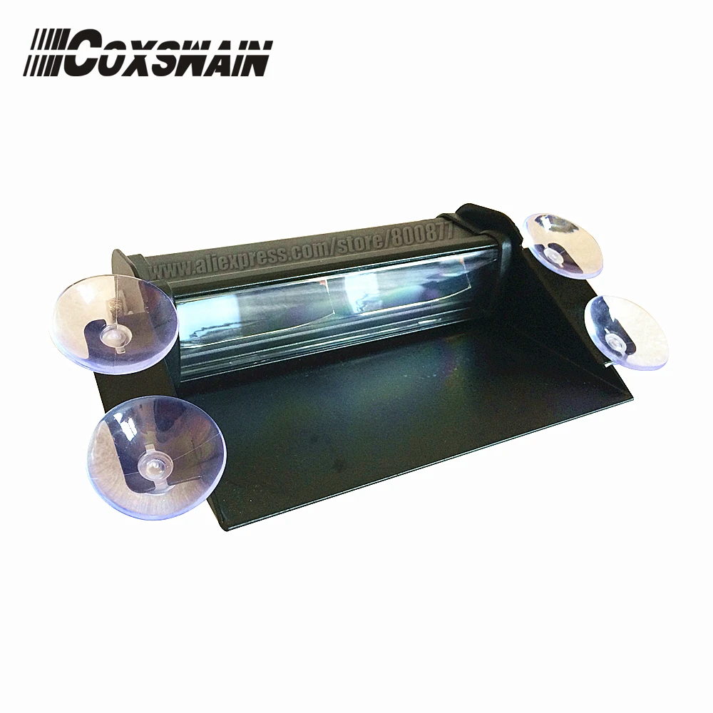 6E1B High brightness LED windshield warning light for car, LED visor light, police alarm lamp, 3W each LED, 22 flash patterns
6E1B High brightness LED windshield warning light for car, LED visor light, police alarm lamp, 3W each LED, 22 flash patterns