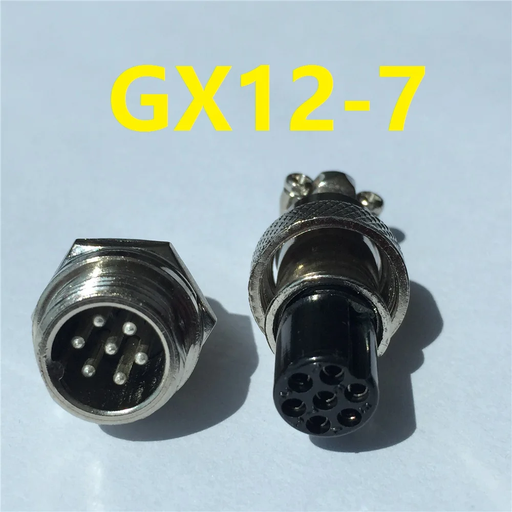 1pcs GX12 7 Pin Male & Female 12mm Wire Panel Connector Aviation Plug L93 GX12 Circular Connector Socket Plug Free Shipping
1pcs GX12 7 Pin Male & Female 12mm Wire Panel Connector Aviation Plug L93 GX12 Circular Connector Socket Plug Free Shipping
