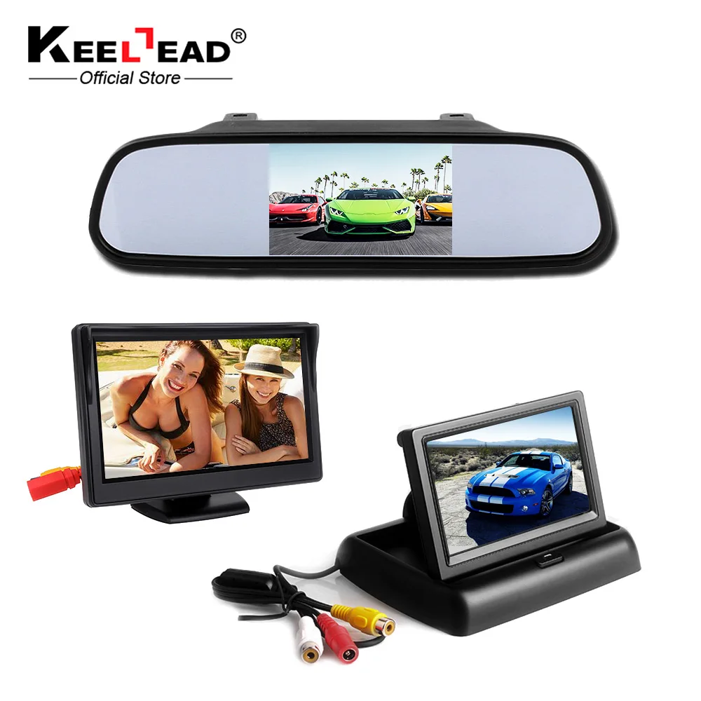 KEELEAD Car Monitor 4.3 inch Video Player HD TFT LCD Foldable Display Monitors Screen Car Rear View Mirror
KEELEAD Car Monitor 4.3 inch Video Player HD TFT LCD Foldable Display Monitors Screen Car Rear View Mirror