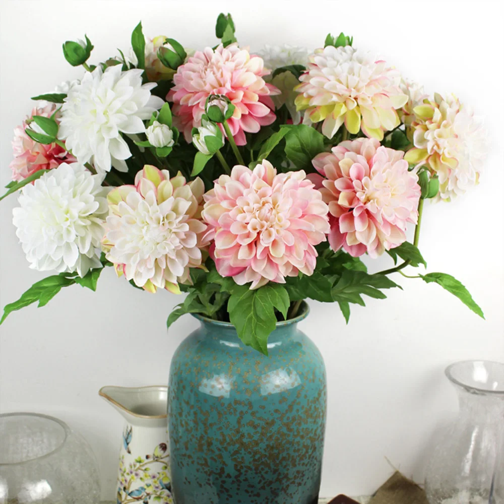Artificial Fake Silk Flower Simulation design blooming forever Dahlia Home Hydrangea Wedding Decor Bridal Bridesmaid Bouquet
Artificial Fake Silk Flower Simulation design blooming forever Dahlia Home Hydrangea Wedding Decor Bridal Bridesmaid Bouquet