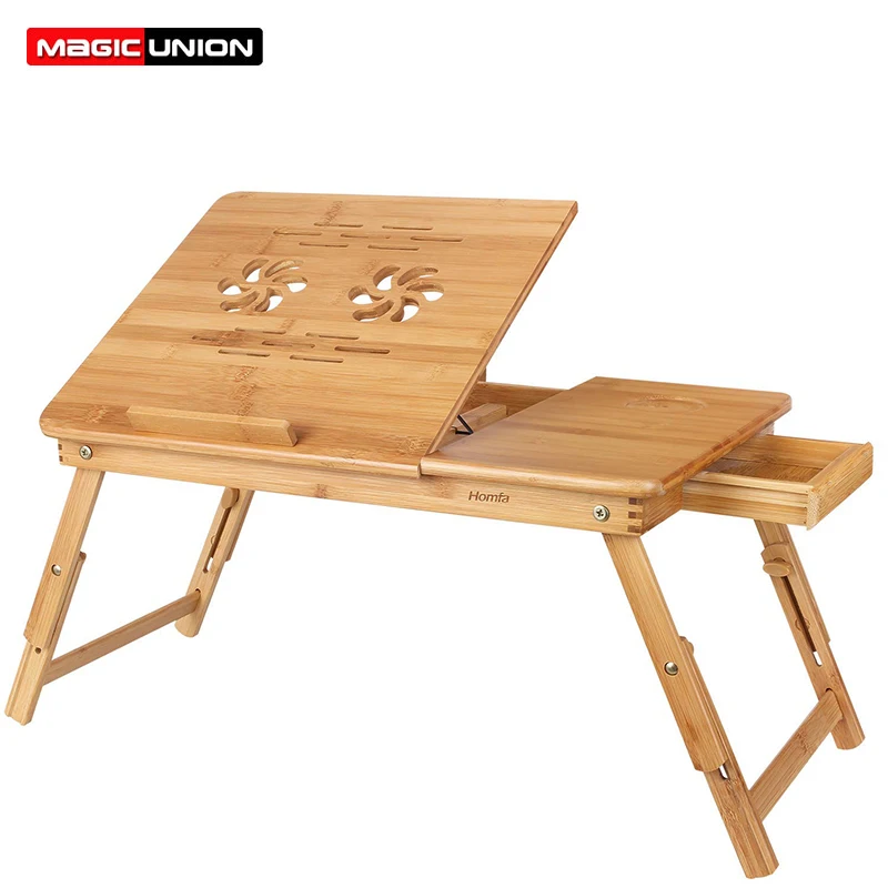 MAGIC UNION Adjustable Bamboo Laptop Desk Breakfast Serving Bed Tray with Tilting Top Drawer for Surfing Reading Writing Eating
MAGIC UNION Adjustable Bamboo Laptop Desk Breakfast Serving Bed Tray with Tilting Top Drawer for Surfing Reading Writing Eating