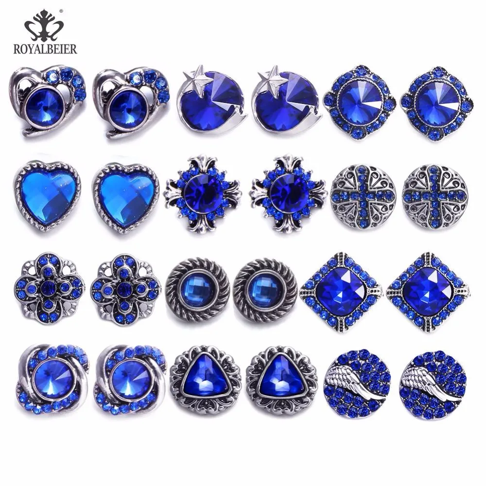 ROYALBEIER 24pcs/lot Mixed Styles 12mm Metal Rhinestone Snap Button For DIY Bracelet Earrings Jewelry Making Wholesale MM0004
ROYALBEIER 24pcs/lot Mixed Styles 12mm Metal Rhinestone Snap Button For DIY Bracelet Earrings Jewelry Making Wholesale MM0004