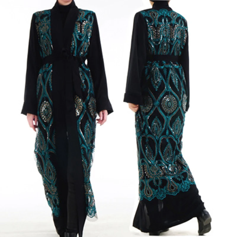 Dubai Gold Cardigan Abayas for Women Kimono Lace Open Dress Long Arab Islam Hijab Turkish Elbise Mubarak Islamic Clothing
Dubai Gold Cardigan Abayas for Women Kimono Lace Open Dress Long Arab Islam Hijab Turkish Elbise Mubarak Islamic Clothing