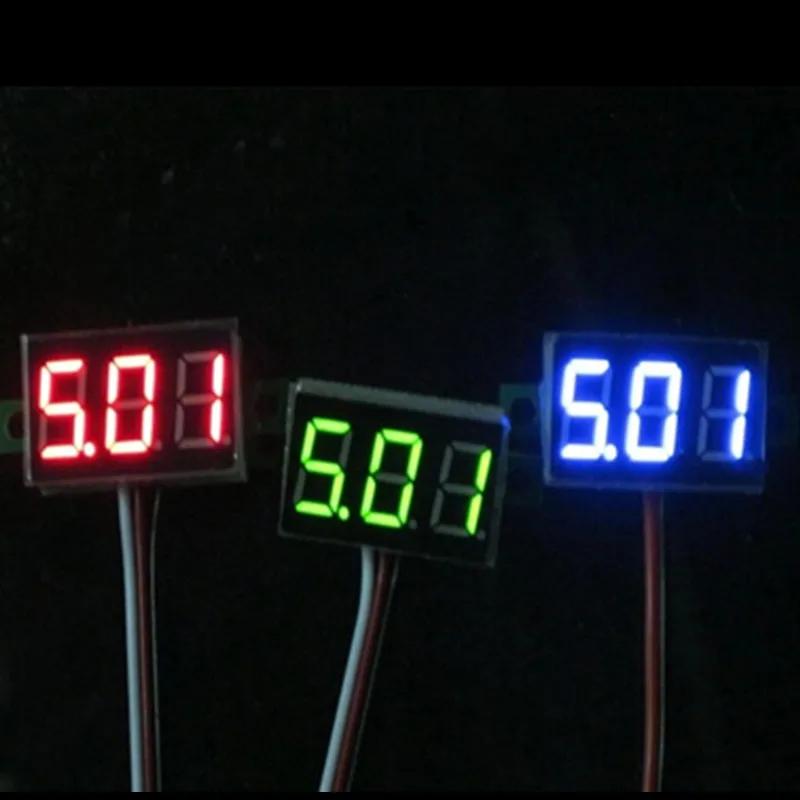 DC digital voltmeter head 0.36 " LED digital voltmeter DC 0-30.0V Motorcycle voltmeter Three-wire Red green blue
DC digital voltmeter head 0.36 " LED digital voltmeter DC 0-30.0V Motorcycle voltmeter Three-wire Red green blue