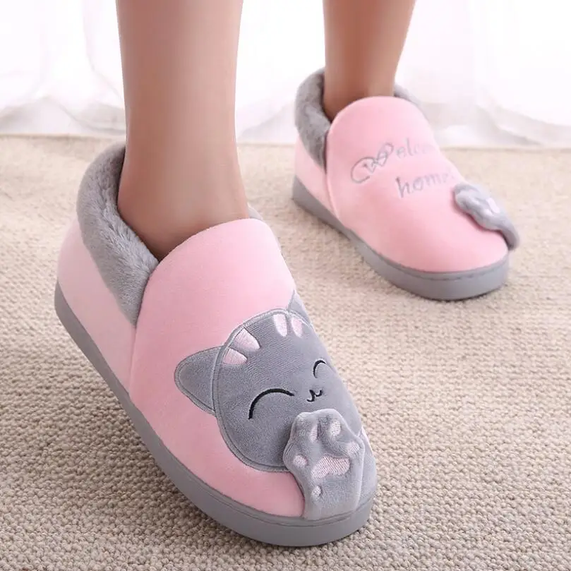 NOOLIM Winter Cartoon Lucky Cat Women Slippers Non-slip Home Shoes Men Indoor Floor Bedroom Lovers Couple Warm Plush Shoes
NOOLIM Winter Cartoon Lucky Cat Women Slippers Non-slip Home Shoes Men Indoor Floor Bedroom Lovers Couple Warm Plush Shoes