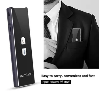 T6 Samrt Real-time Multi-Language Bluetooth Translator Translation Device 2.4G Wireless Connection Two-way real-time intercom
T6 Samrt Real-time Multi-Language Bluetooth Translator Translation Device 2.4G Wireless Connection Two-way real-time intercom