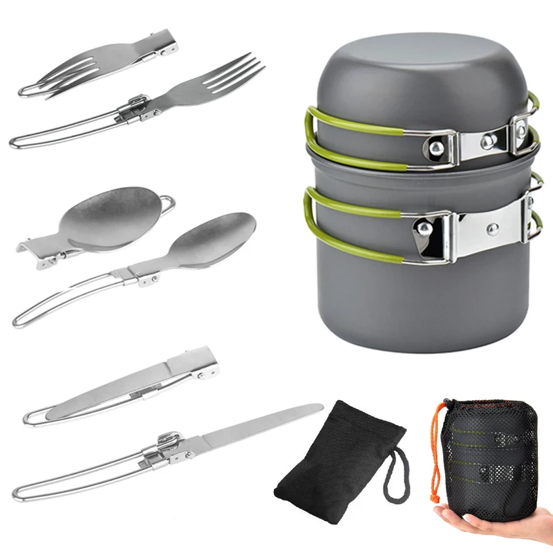 5Pcs Foldable Outdoor Travel Spoon and Fork Set Camping Cookware Utensils with Hiking Picnic BBQ Camping Tableware Pot Pan
5Pcs Foldable Outdoor Travel Spoon and Fork Set Camping Cookware Utensils with Hiking Picnic BBQ Camping Tableware Pot Pan