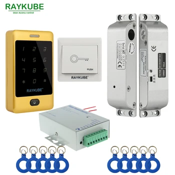 RAYKUBE Door Access Control Kit Set Electric Mortise Lock + Touch Metal FRID Reader + ID Keyfobs
RAYKUBE Door Access Control Kit Set Electric Mortise Lock + Touch Metal FRID Reader + ID Keyfobs