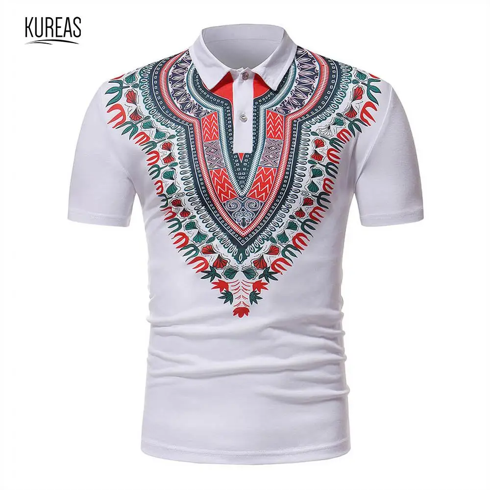 Kureas Men African Clothes Dashiki Print T Shirt Traditional Short Sleeve Polo Shirts Tribal Fashion Tops Summer Ethnic Clothing
Kureas Men African Clothes Dashiki Print T Shirt Traditional Short Sleeve Polo Shirts Tribal Fashion Tops Summer Ethnic Clothing
