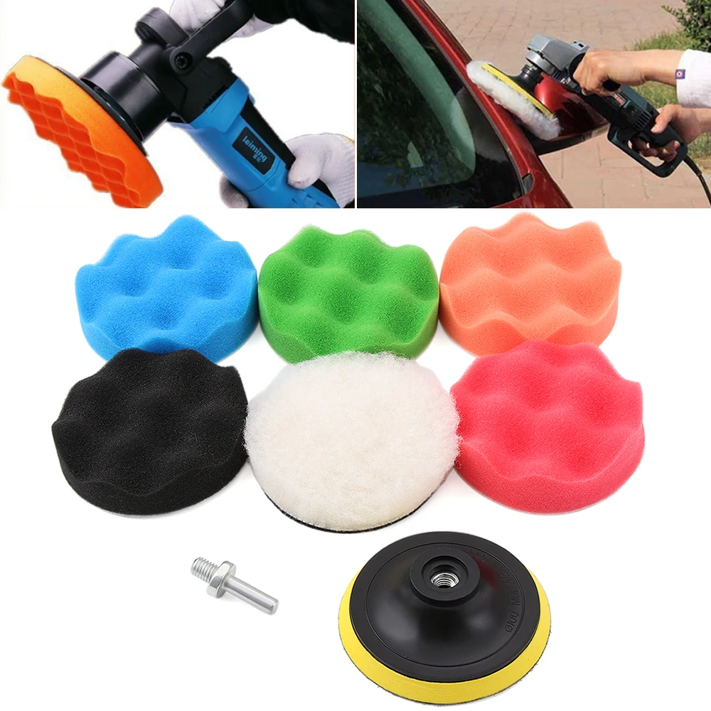 Car polishing tools set 7/10Pcs 3 /4 Inch Buffing Pad Kit Compound-Polishing-Auto Car Detail+Drill Adapter-M10
Car polishing tools set 7/10Pcs 3 /4 Inch Buffing Pad Kit Compound-Polishing-Auto Car Detail+Drill Adapter-M10