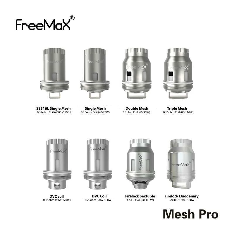 30pcs/lot Freemax Mesh Pro Coil Tank E Cigarette Core Coils 0.2ohm 0.15ohm 0.12ohm For Mesh Pro Vaporizer Atomizer 100% Original
30pcs/lot Freemax Mesh Pro Coil Tank E Cigarette Core Coils 0.2ohm 0.15ohm 0.12ohm For Mesh Pro Vaporizer Atomizer 100% Original