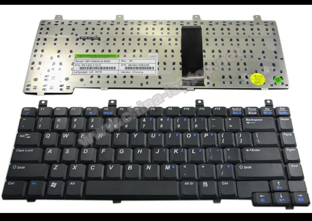 New Notebook Laptop Keyboard for Nobilis DL71 (compatible for Hp Dv5000 Zv5000) Black US Version - MP-03903U4-6982
New Notebook Laptop Keyboard for Nobilis DL71 (compatible for Hp Dv5000 Zv5000) Black US Version - MP-03903U4-6982